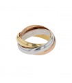 Cartier Trinity three tones gold ring