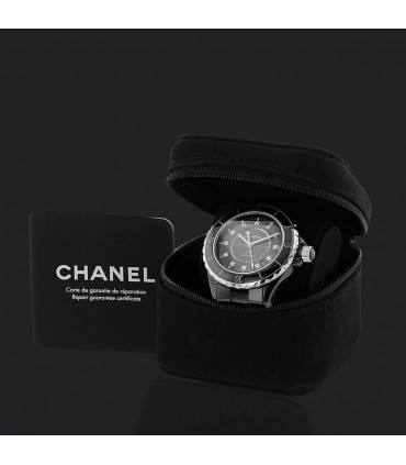 Chanel J12 diamonds, ceramic and stainless steel watch