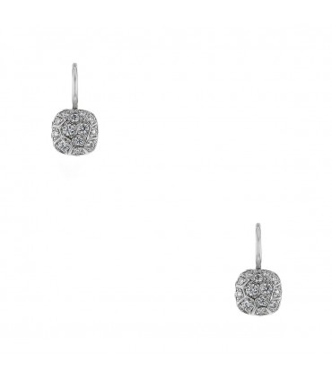 Pomellato Nudo diamonds and two tones gold earrings