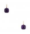 Pomellato Nudo two tones gold and amethysts earrings