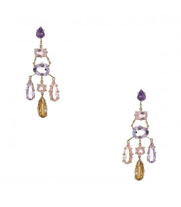 H. Stern Primavera quartz and gold earrings