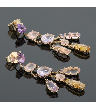 H. Stern Primavera quartz and gold earrings