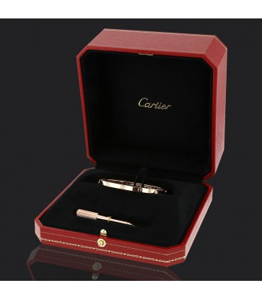 Cartier Love gold and diamonds bracelet Size 16