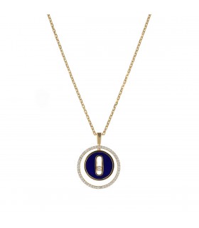 Messika Lucky Move lapis lazuli, diamonds and gold necklace