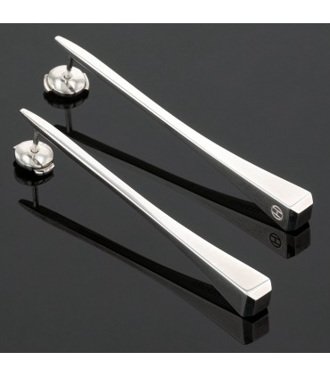 Hermès Clou de forge silver earrings
