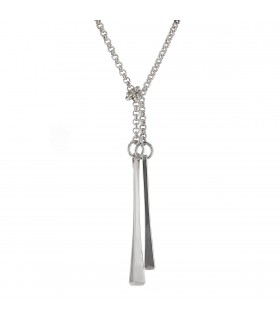 Hermès Clou de forge silver necklace