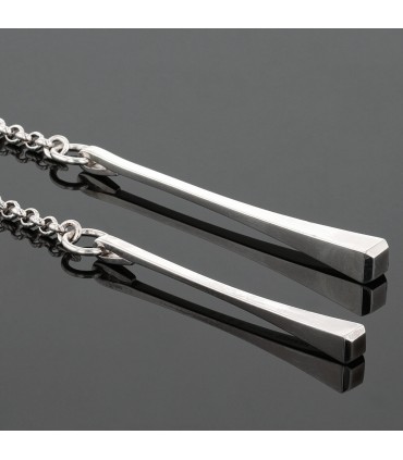 Hermès Clou de forge silver necklace