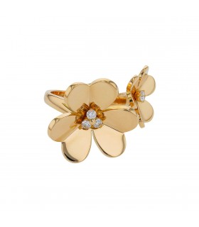 Van Cleef & Arpels Frivole diamonds and gold ring