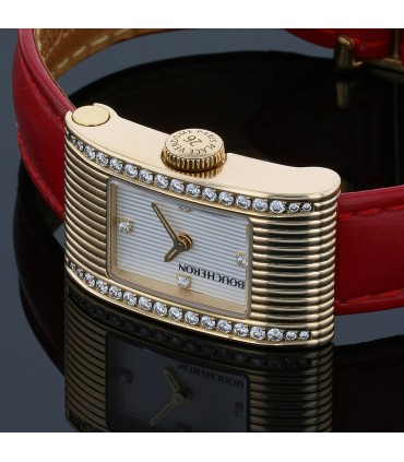 Boucheron Reflet diamonds and gold watch
