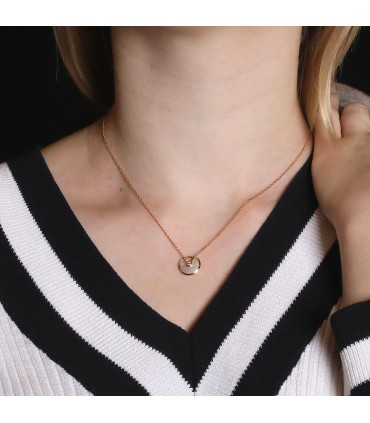 Cartier Amulette mother-of-pearl, diamond and gold necklace