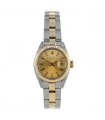 Rolex Date stainless steel and gold watch