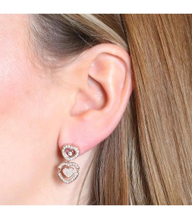 Chopard Happy Amore gold and diamonds earrings