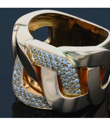 Bague or, diamants