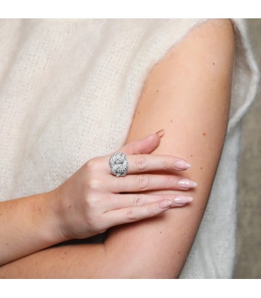 Bague or, diamants