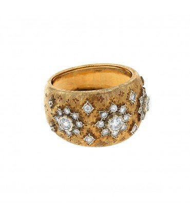 Buccellati Macri gold and diamonds ring