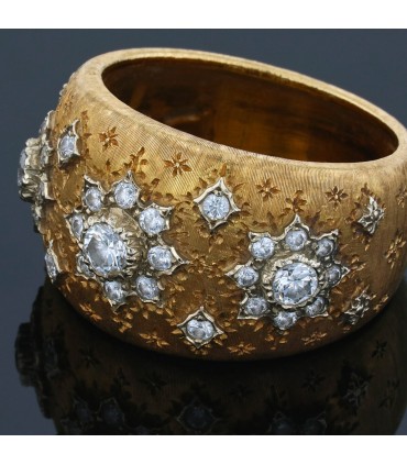Buccellati Macri gold and diamonds ring
