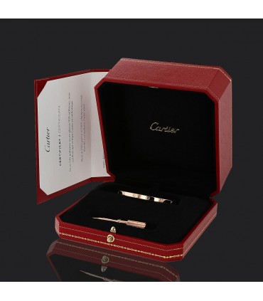 Cartier Love gold and diamonds bracelet Size 15