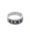 Damiani diamonds and sapphires ring