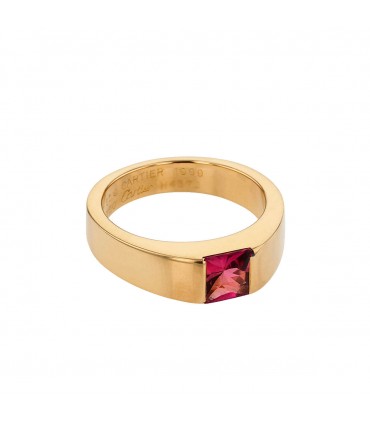 Cartier Tank gold and tourmaline ring