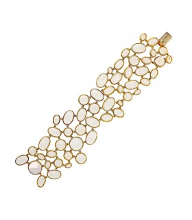 H. Stern moon stones and 18k gold bracelet