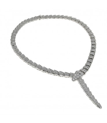 Bulgari Serpenti diamonds and gold necklace