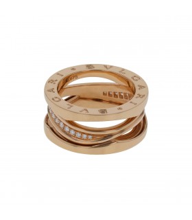 Bulgari B.Zero 1 gold and diamonds ring