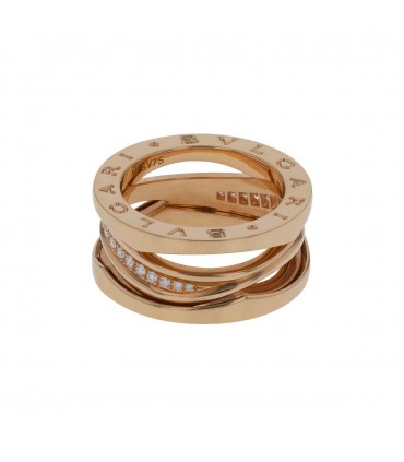 Bulgari B.Zero 1 gold and diamonds ring