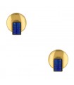 Gold and lapis lazuli earrings