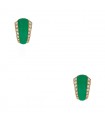 Van Cleef & Arpels chrysoprase, diamonds and gold earrings