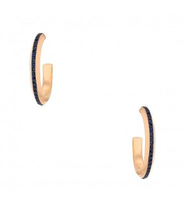 Sapphires and gold earrings