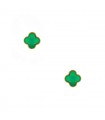 Van Cleef & Arpels Vintage Alhambra chrysoprase and gold earrings