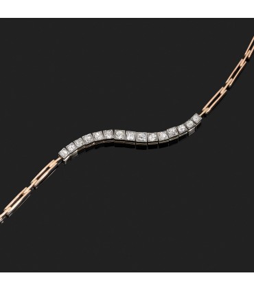 Bracelet ligne de diamants