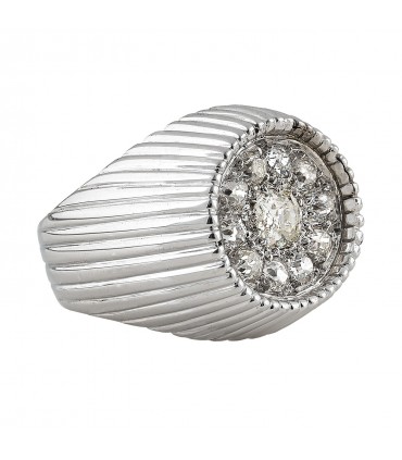 Bague or, platine et diamants