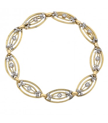 Bracelet or et diamants