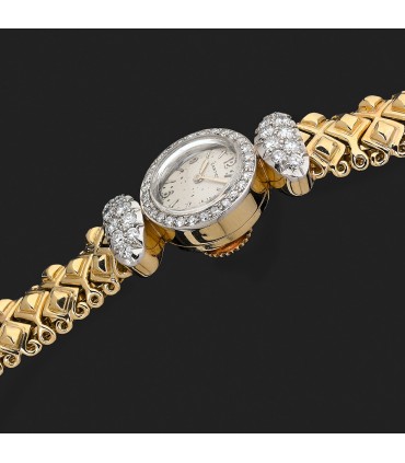 Cartier diamonds and gold watch