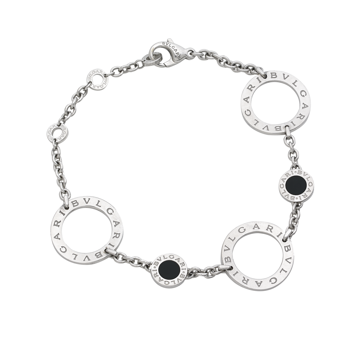 Bulgari Silver Bracelet Bvlgari Black In Silver 25378532 | lupon.gov.ph