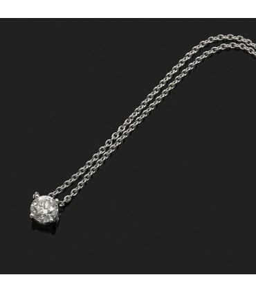 Collier or et diamant - Diamant 0,50 ct