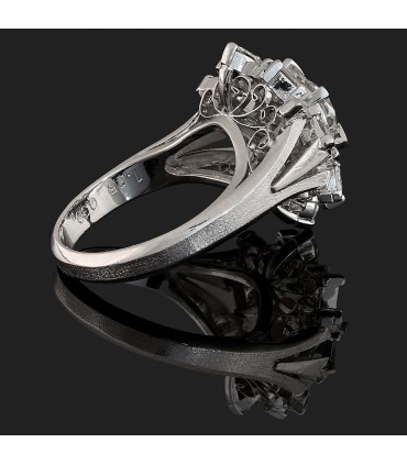 Bague platine et diamants