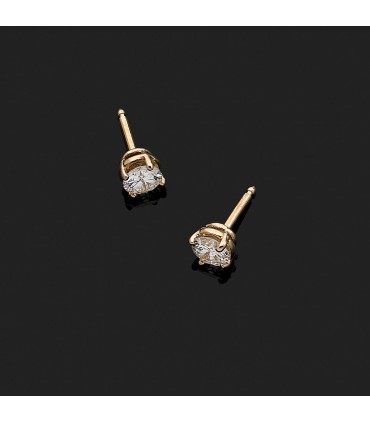 Boucles d’oreilles or et diamants