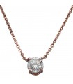 Diamond and gold necklace