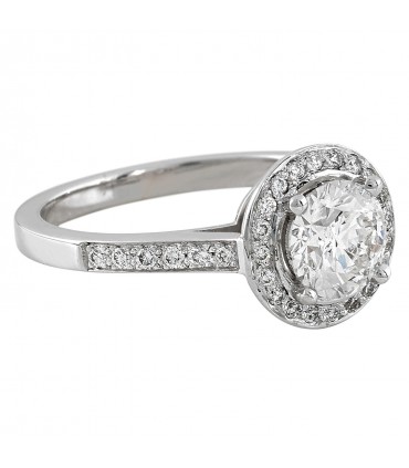 Bague solitaire or et diamants