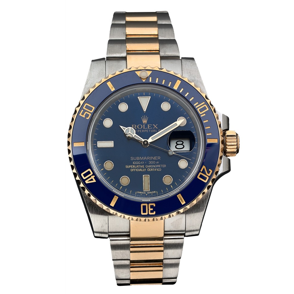 rolex oyster perpetual date submariner gold