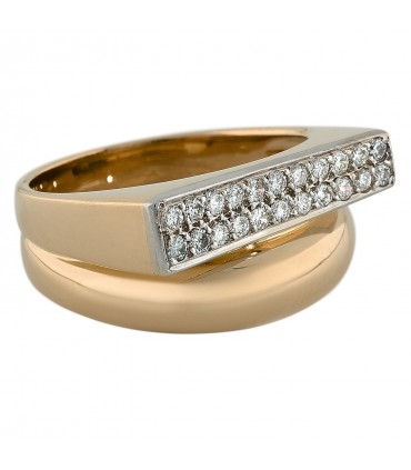 Diamonds and gold ring