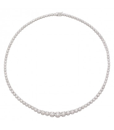 Collier or et diamants