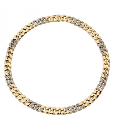 Collier or et diamants