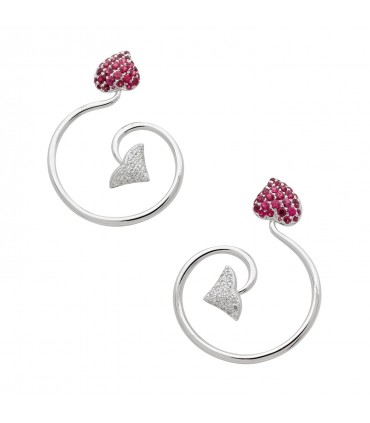 Dior Diablotine diamonds, rubies and gold earrings