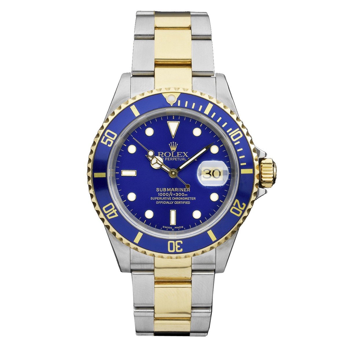 rolex oyster perpetual date submariner gold