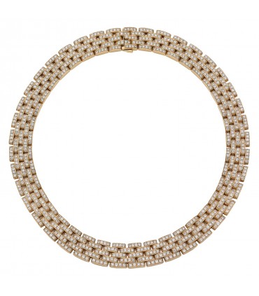 Cartier Panthère diamonds and gold necklace