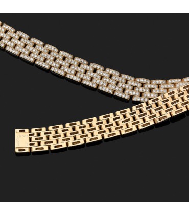 Cartier Panthère diamonds and gold necklace