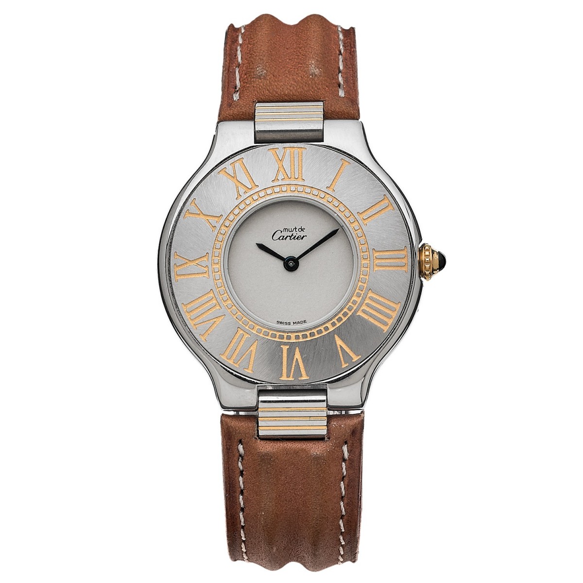 cartier must 21 leather strap